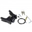 handlebar bag mounting set with lock
