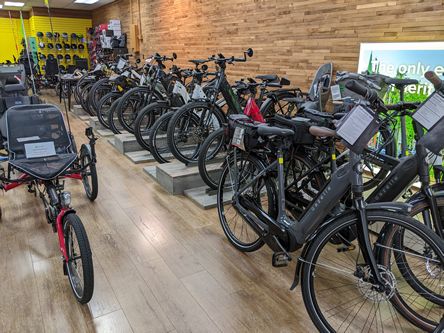 Inside View of Citrus Cycles Store in Chemainus 
